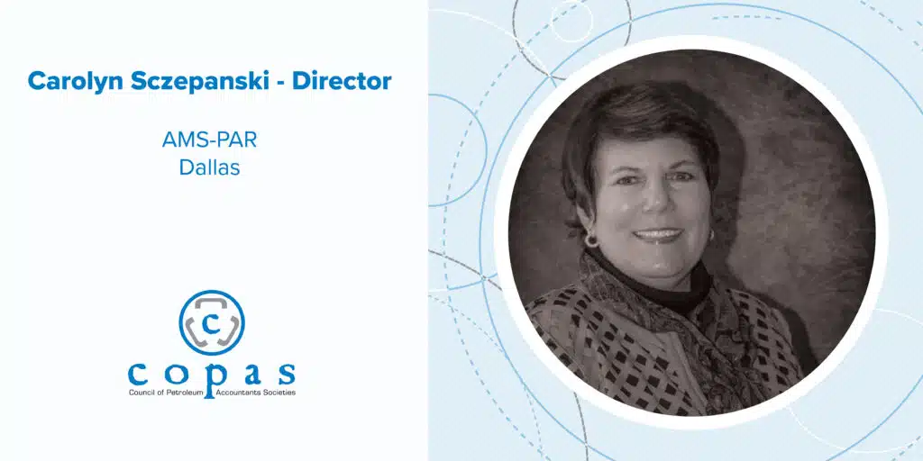 Meet Carolyn Sczepanski - 1 - Council of Petroleum Accountants Societies Meet Carolyn Sczepanski - 01865 COPAS Member Spotlights Carolyn Sczepanski Blog FA - Council of Petroleum Accountants Societies