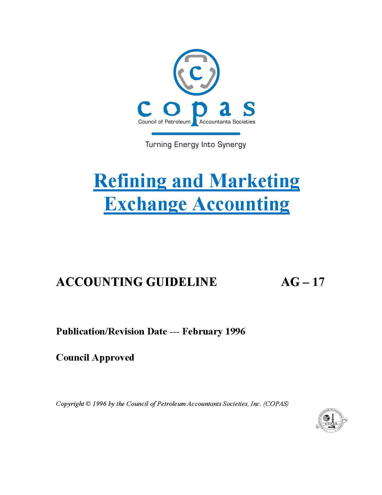 AG-17 Refining And Marketing Exchange Accounting