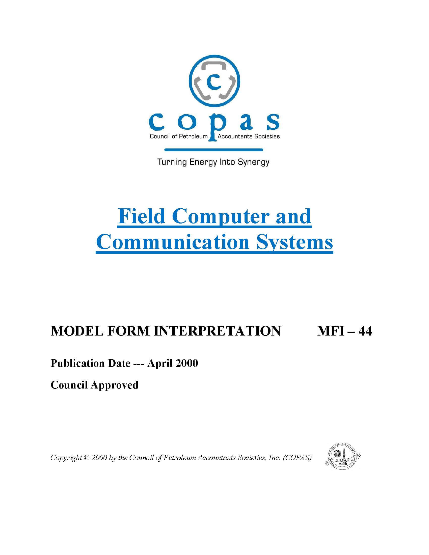 MFI-44 Field Computer and Communication Systems