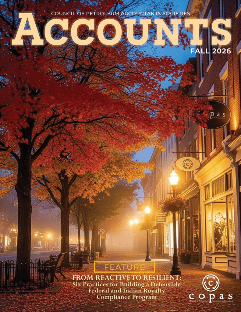 Fall 2026 - ACCOUNTS Fall2026 COVERb - Council of Petroleum Accountants Societies