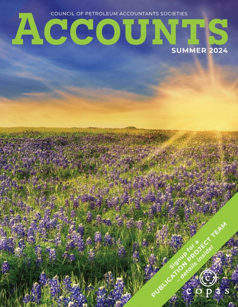 Summer 2024 - ACCOUNTS Summer2024 Cover Page 1 - Council of Petroleum Accountants Societies
