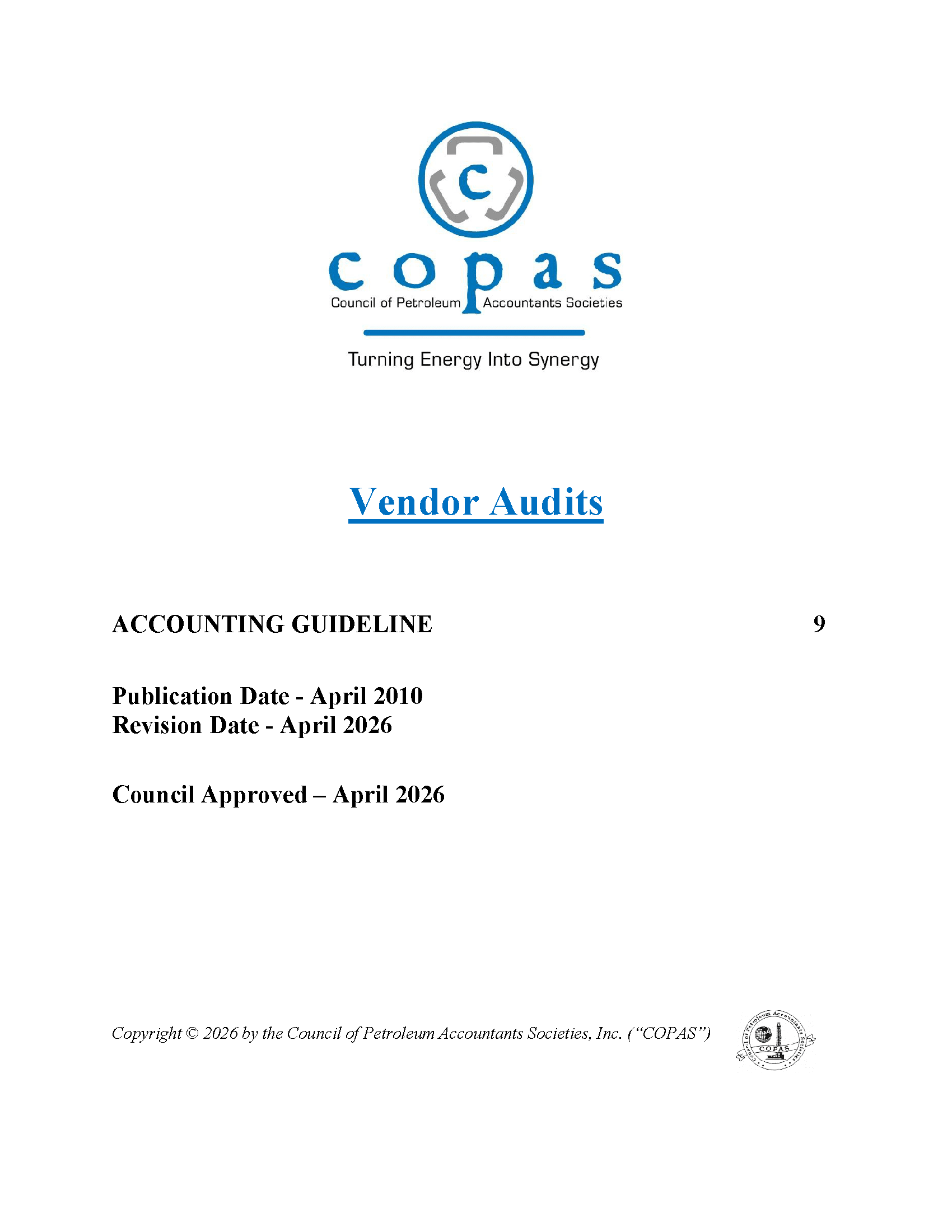 AG-9 Vendor Audits
