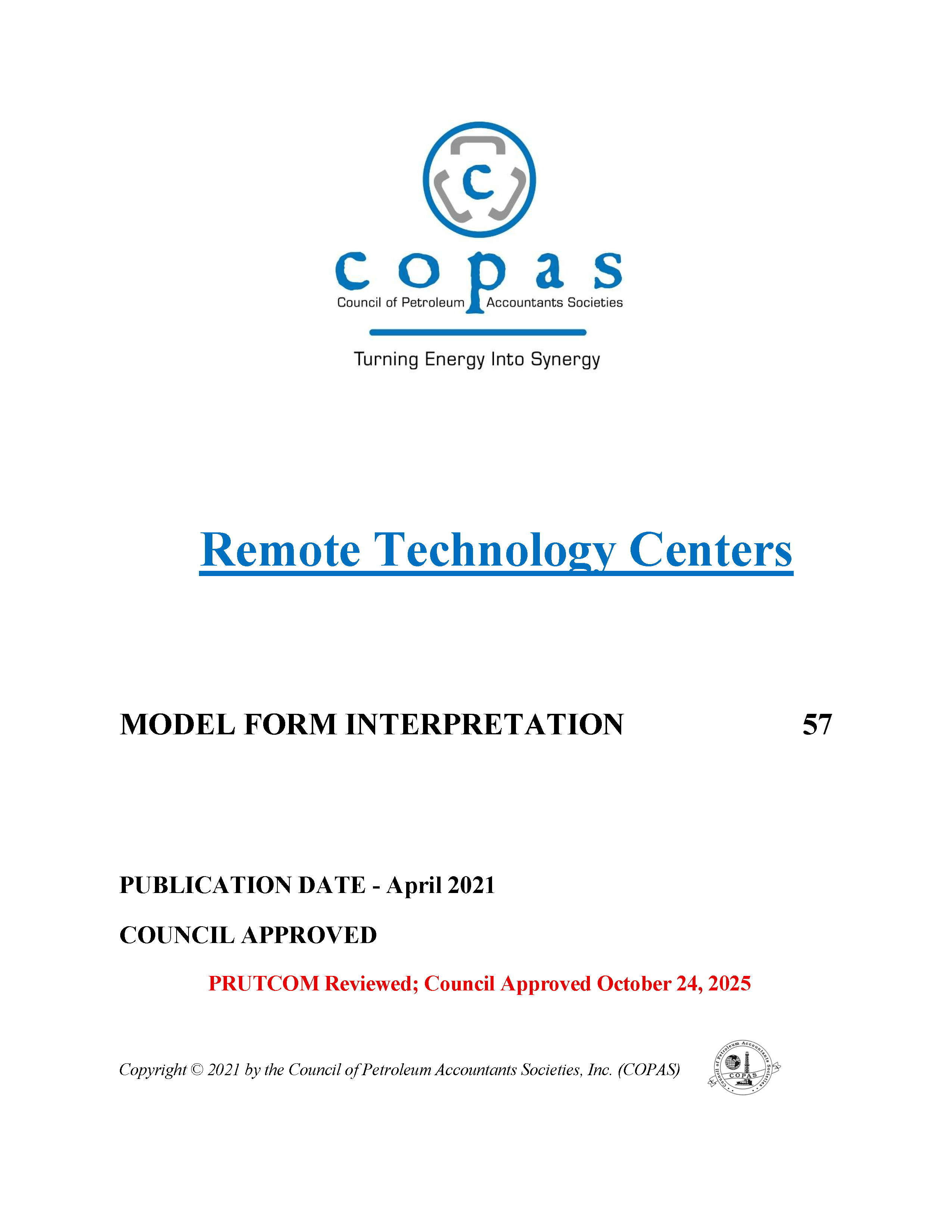 MFI-57 Remote Technology Centers